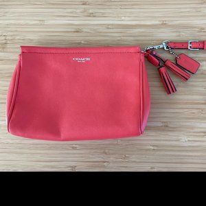 Coach Leather Coral Wristlet